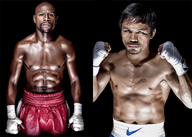 fotos mayweather y pacquiao