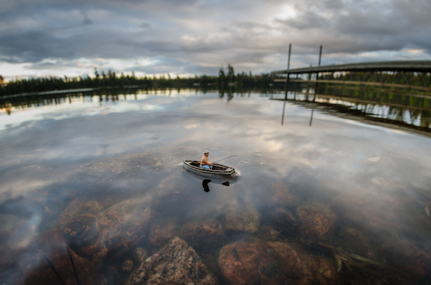 fotos creativas en miniatura