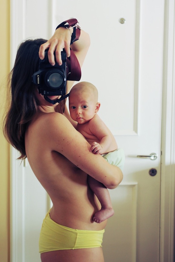 selfie de embarazo