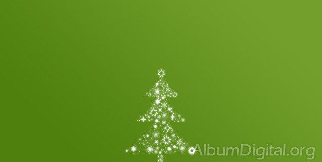 Árbol de Navidad de estrellas sobre fondo verde. Maxi