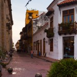 Foto Calle tipica de Cartagena Colombia