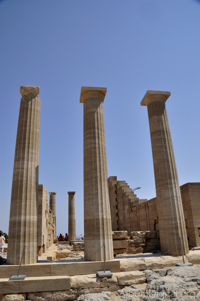 Columnas Acropolis Lindos