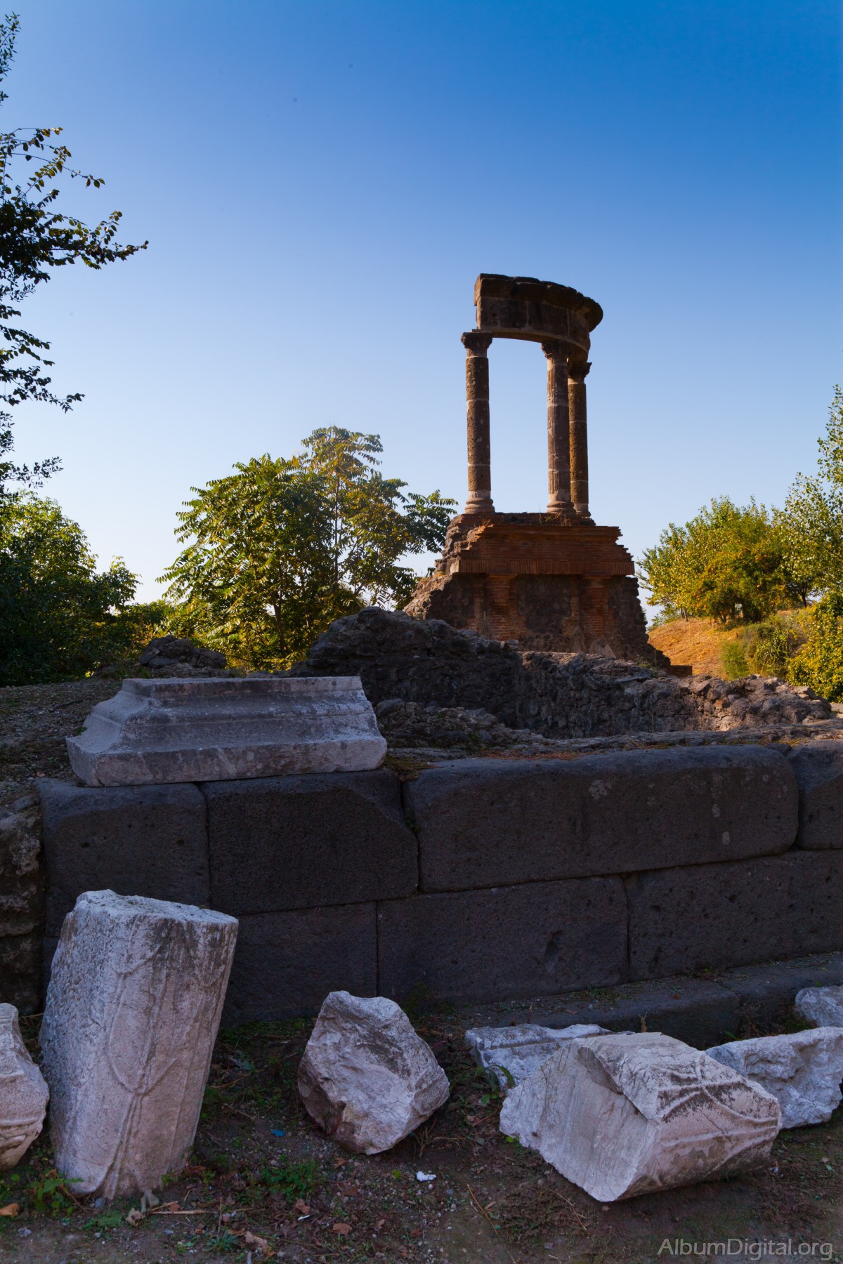 Columnas templo de Pompeya