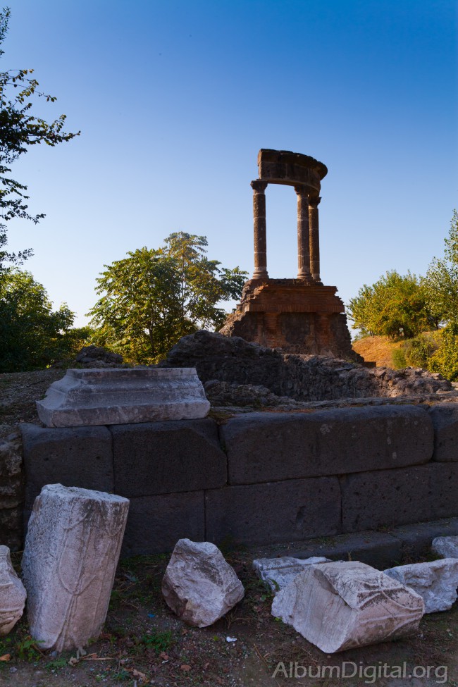 Columnas templo de Pompeya
