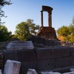 Foto Columnas templo de Pompeya