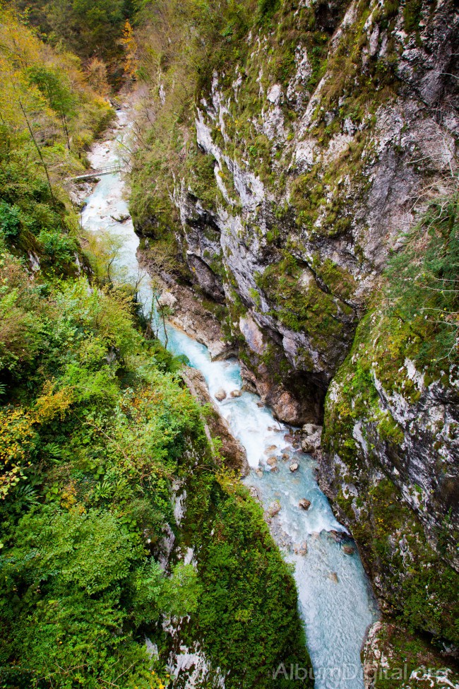 Curso del rio Tolmin Eslovenia