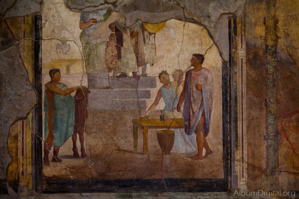 Decoracion mural en Pompeya