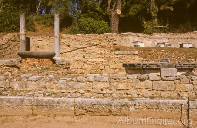 Detalle ruinas de Olimpia