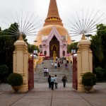 Foto Entrada Pagoda Chedi Tailandia