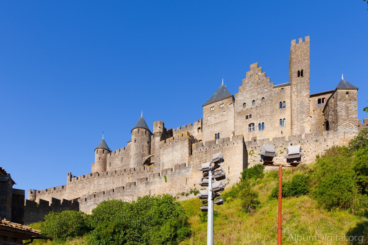 Exterior de la muralla de Carcassonne