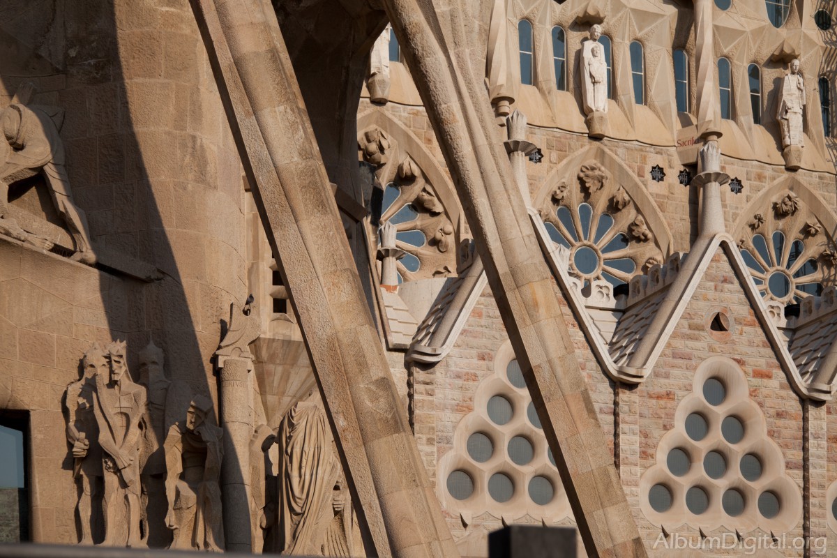 Fachada lateral Sagrada Familia