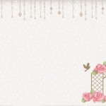 Foto Fondo de bodas Hofmann palomas y flores maxi
