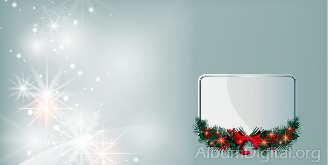 Fondo navideño con recuadro blanco. Tamaño maxi