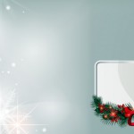 Foto Fondo navideño con recuadro blanco. Tamaño maxi