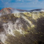 Foto Fumaroras del crater de Vulcano