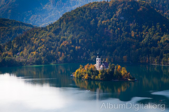 Isla del lago de Bled Eslovenia