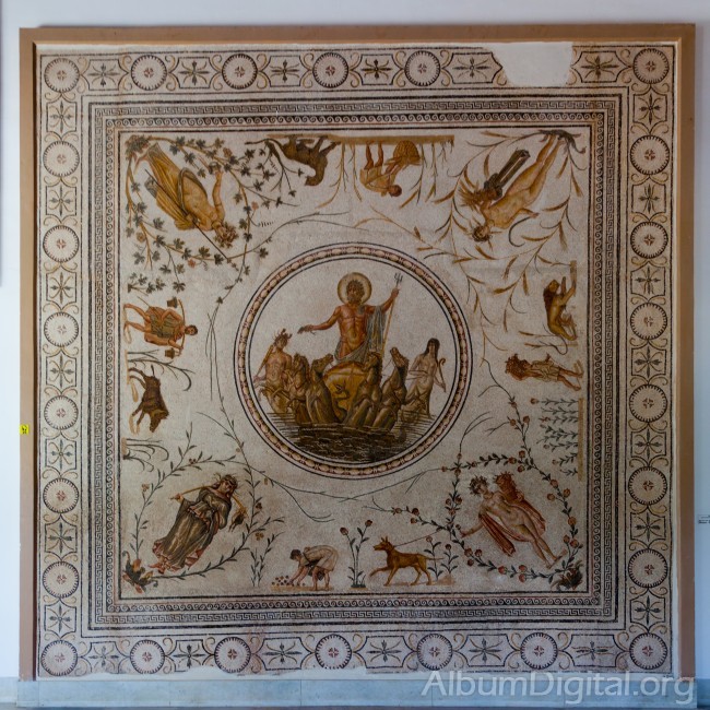 Mosaico de Neptuno y las Cuatro Estaciones