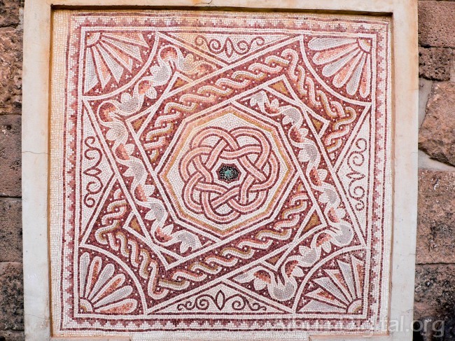 Mosaico romano en Bosra Siria