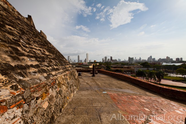 Muros del castillo de Cartagena