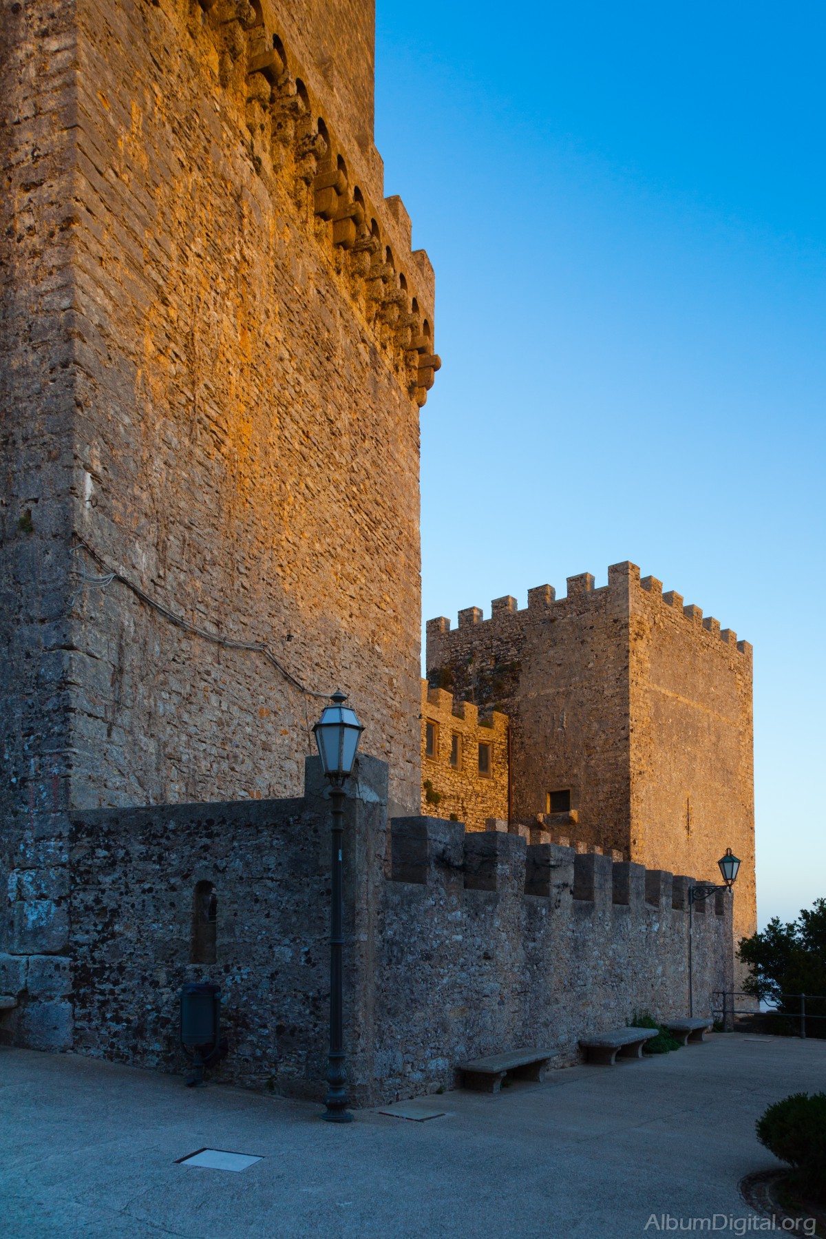 Muros del castillo de Erice Italia