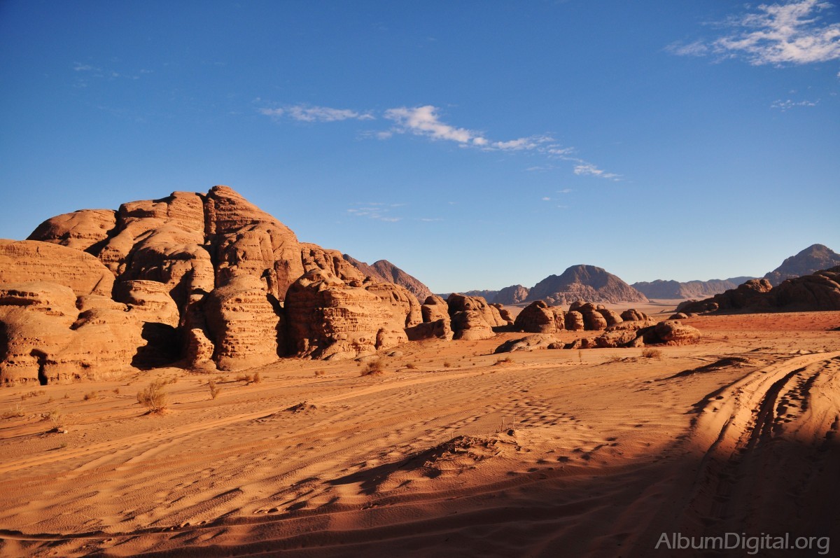 Paisaje desertico Wadi Rum