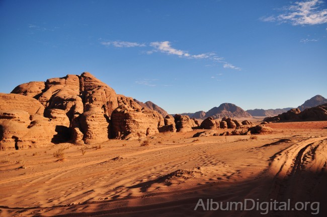 Paisaje desertico Wadi Rum