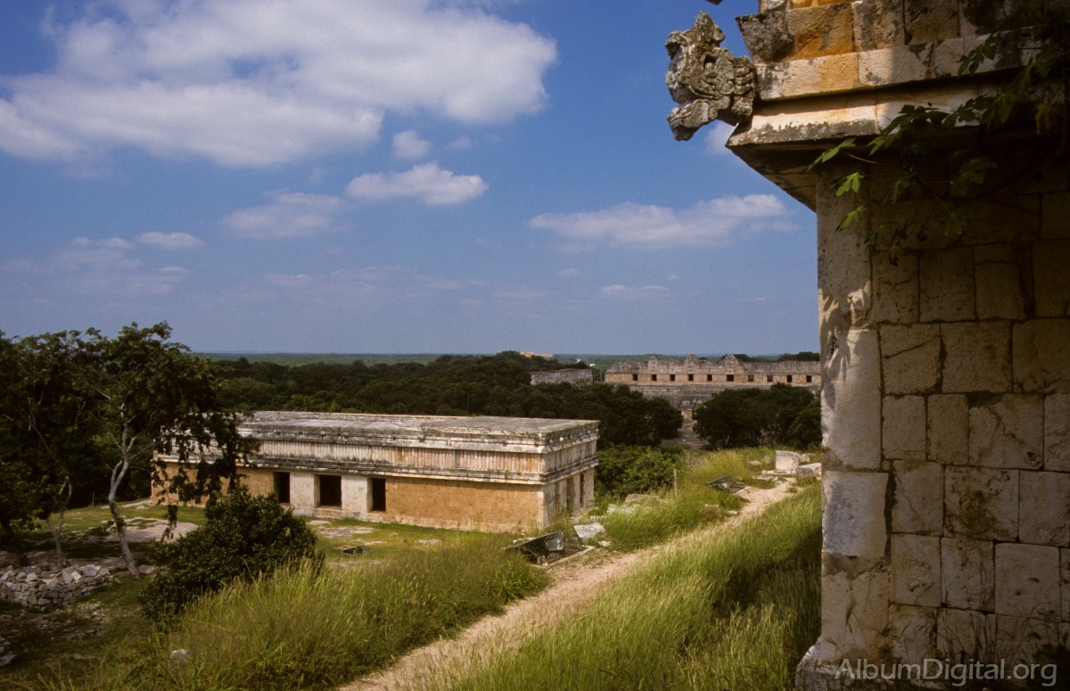 Panoramica ruinas de Uxmal