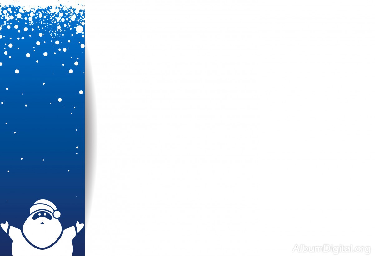 Pap Noel en azul. Fondo para lbum classic