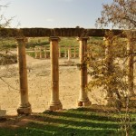 Foto Plaza oval de Jerash