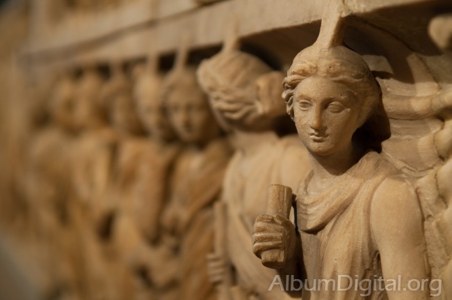 Relieves sarcfago romano Museo Altes Berlin