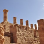 Foto Via con columnas de Petra
