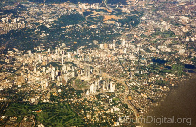 Vista aerea de Kuala Lumpur