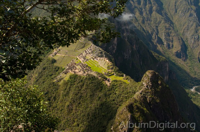 Vista aerea de Machu Picchu