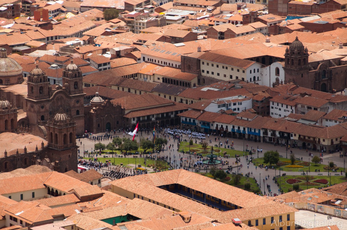 Vista aerea plaza de Cuzco