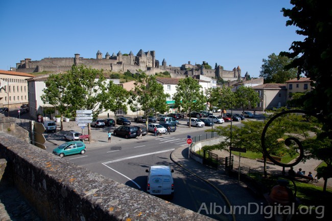 Vista Carcassonne desde el puente