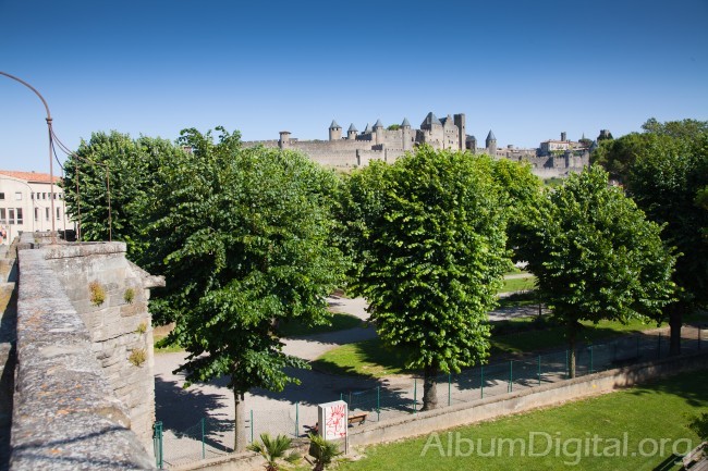 Vista Castillo de Carcassonne Francia