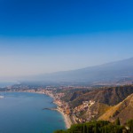 Foto Vista de la costa de Taormina