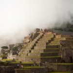 Foto Vista de la piramide de Machu Picchu