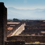 Foto Vista de las ruinas de Pompeya