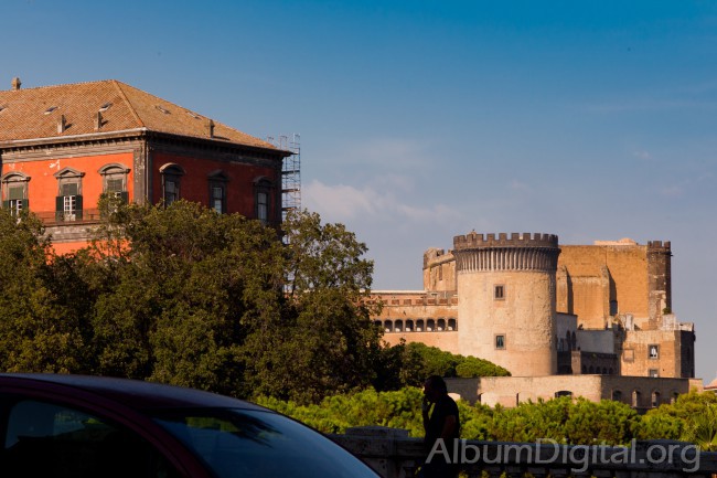 Vista del castillo Napoles Italia