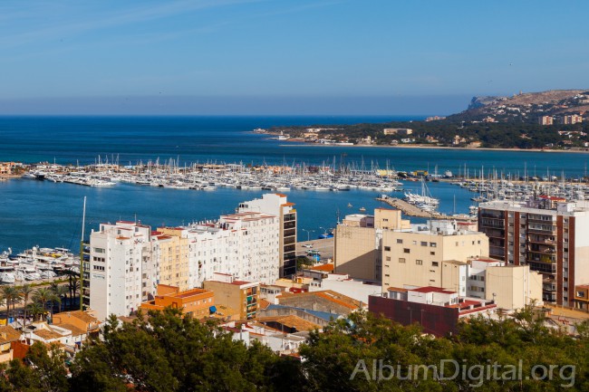 Vista del puerto de Denia Alicante