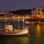 Foto Vista nocturna isla de Samos